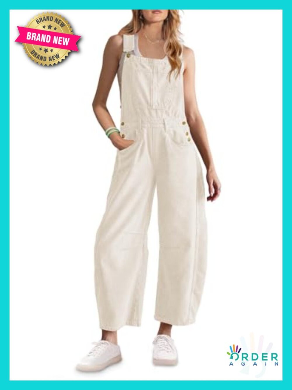 Casual Adjustable Bib Overalls Wide Leg Jumpsuits Barrel Pants with Pockets